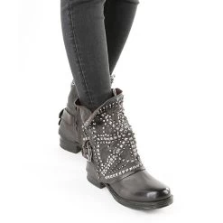 A.S.98 Stiefelette Biker Boots - Grau -Schuh Verkauf 11297720 10