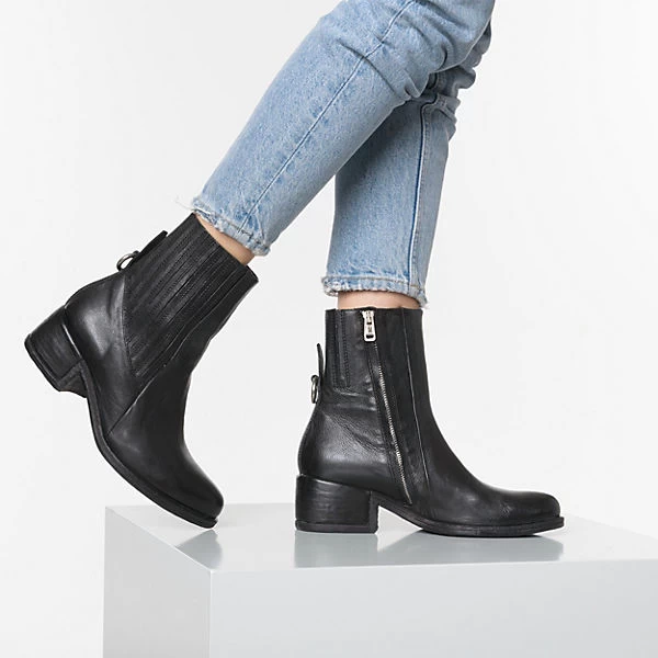 A.S.98 Klassische Stiefeletten - Schwarz 4 A.S.98 Klassische Stiefeletten - Schwarz – Bild 2