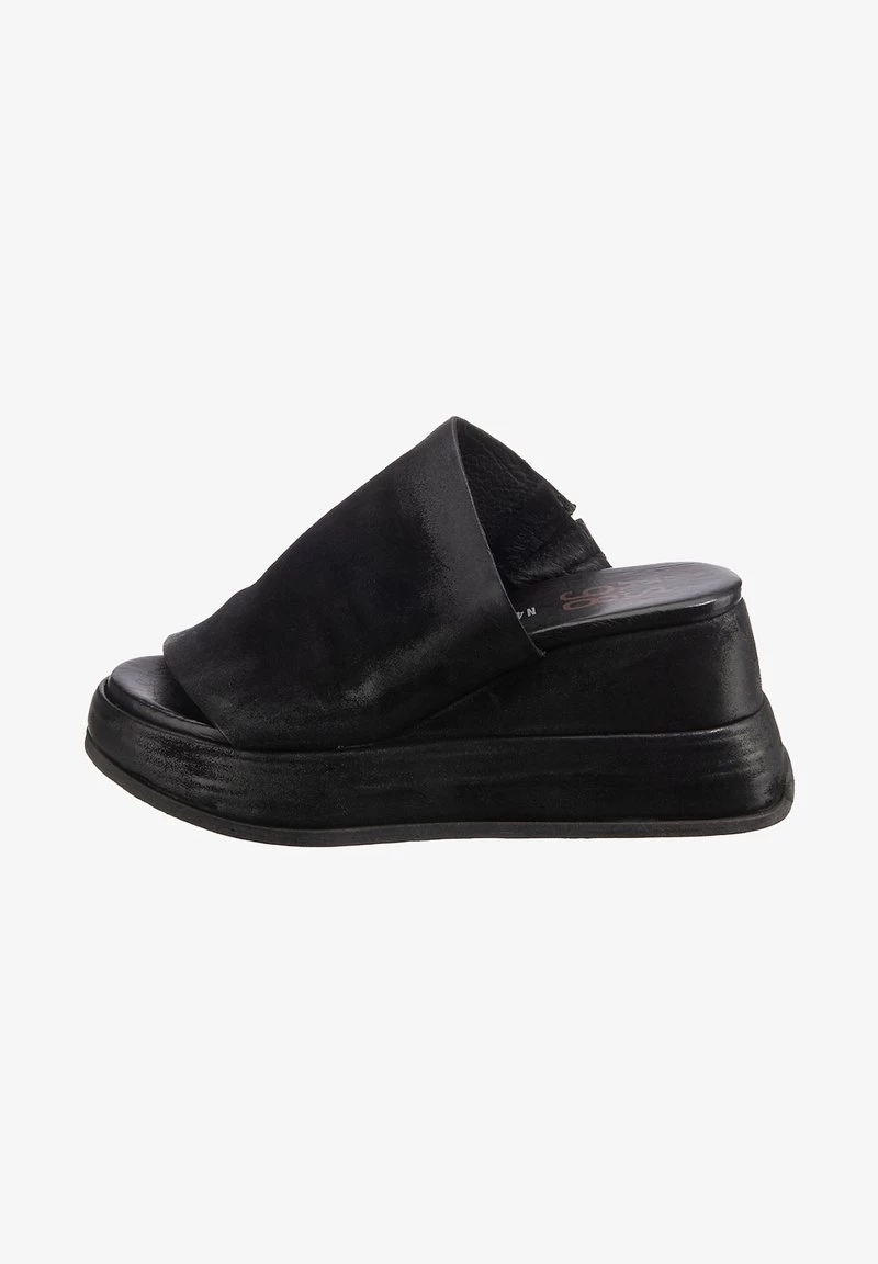 A.S.98 REALE PLATEAU - Pantolette Hoch - Schwarz 4 A.S.98 REALE PLATEAU - Pantolette Hoch - Schwarz – Bild 2