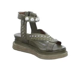 A.S.98 Damen Sandaletten 3003 Keilsandaletten - Grün -Schuh Verkauf 18892145 06