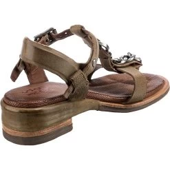 A.S.98 Seoul T-Steg-Sandaletten - Khaki -Schuh Verkauf 22648304 05