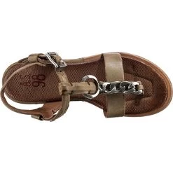 A.S.98 Seoul T-Steg-Sandaletten - Khaki -Schuh Verkauf 22648304 06