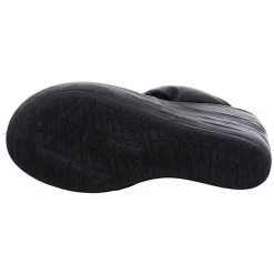 A.S.98 Damen Wedges Sandalen Arca Pantolette Fußbett Bequem Freizeit Glattleder Uni Wedge-Sneakers - Schwarz -Schuh Verkauf 24687932 03