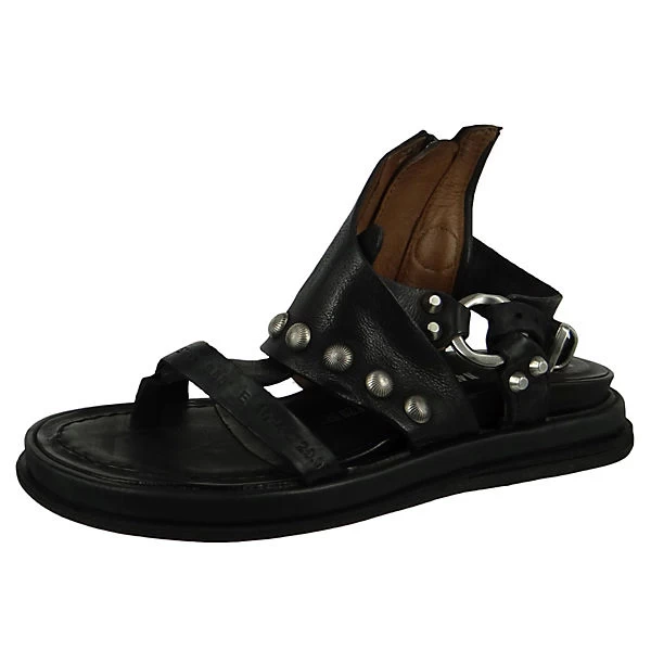 A.S.98 Damen Sandalen Pola-Polaflash 699024-0103 Schwarz 6002 Nero Leder Klassische Sandalen - Schwarz 3 A.S.98 Damen Sandalen Pola-Polaflash 699024-0103 Schwarz 6002 Nero Leder Klassische Sandalen - Schwarz