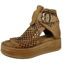 A.S.98 Damen Sandalen PARTY A78003-0101 Braun 6917 Tiger Leder Klassische Sandalen - Braun