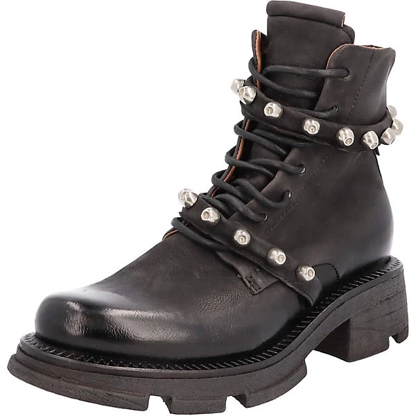 A.S.98 Schnürstiefelette Biker Boots - Schwarz 3 A.S.98 Schnürstiefelette Biker Boots - Schwarz