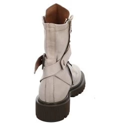 A.S.98 Damen Stiefeletten Schuhe Schnürboots Elegant Freizeit Glattleder Uni Schnürstiefeletten - Hellgrau -Schuh Verkauf 27185157 04