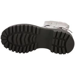 A.S.98 Damen Stiefeletten Schuhe Schnürboots Elegant Freizeit Glattleder Uni Schnürstiefeletten - Hellgrau -Schuh Verkauf 27185157 09