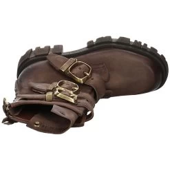 A.S.98 Damen Stiefeletten Schuhe Boots Elegant Freizeit Glattleder Uni Plateau-Stiefeletten - Braun -Schuh Verkauf 27299000 08