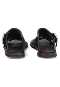 A.S.98 Pantolette Flach - Nero -Schuh Verkauf 3d766a55d9b74027a5d01d8225aba0e4