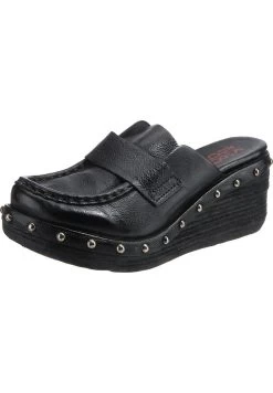 A.S.98 PLINT PLATEAU-PANTOLETTEN - Clogs - Schwarz -Schuh Verkauf 616e7feaf6bd4ed9a616b2a3cb32feb7