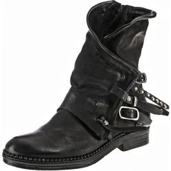 A.S.98 Biker Boots - Schwarz