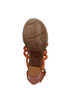 A.S.98 Riemensandalette - Orange -Schuh Verkauf 93d6c3539a3d457798cf7fdf117e1141