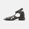 A.S.98 GEA - Riemensandalette - Nero -Schuh Verkauf a541bf009e8546fcb4d627787635eb61