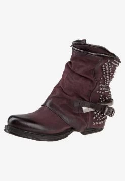 A.S.98 Cowboy-/Bikerstiefelette - Red -Schuh Verkauf b1570597c079479791e563d9c301877c