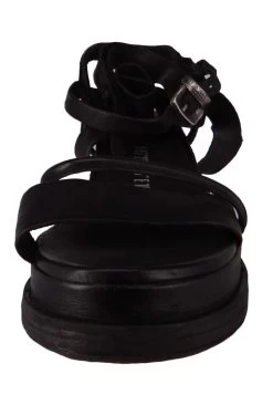 A.S.98 LAGOS - Plateausandalette - Nero -Schuh Verkauf b8eb6fe510bb4efc9c495af2f0494fe5