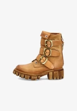 A.S.98 Cowboy-/Bikerstiefelette - Camel -Schuh Verkauf cd8f464952bb446b9cb9015f19b01a63
